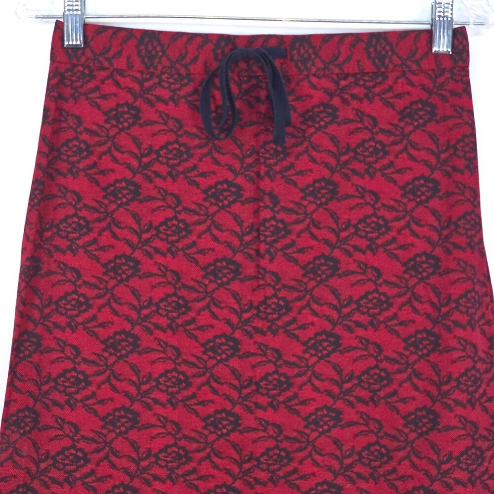 TRACY EVANS Red Rose Lace Maxi Skirt Women's 9 Romantic Whimsygoth Coquette Girl - Picture 9 of 14